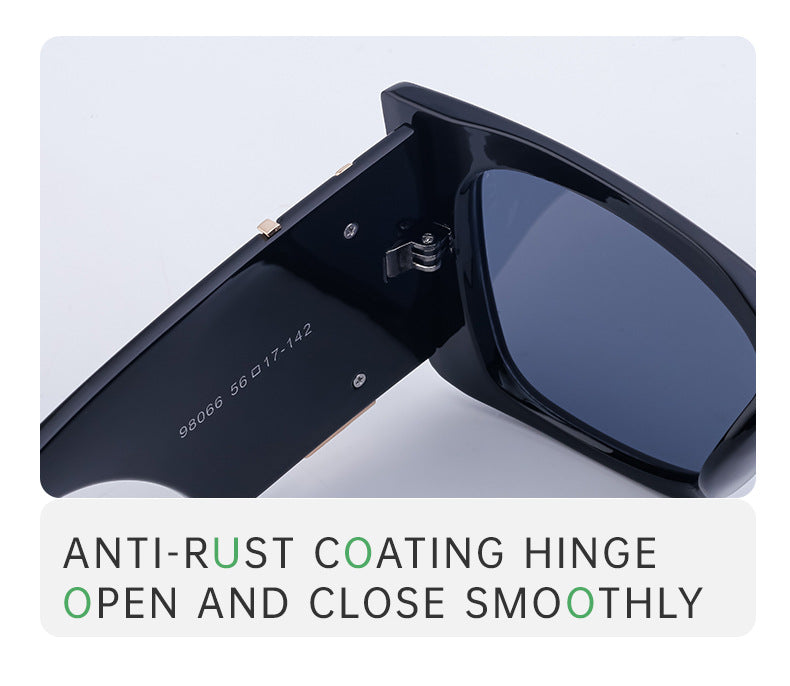 Yang Shulin Style Cat Eye Sunglasses for Women Fashion Large Frame Sunglasses High-end Sun Protection Glasses glasses