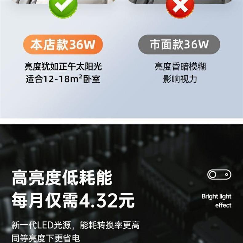 2025New Style Living Room Main Simple Modern Round Room Lighting Full House Package Master Bedroom Lamp led Ceiling Lamp