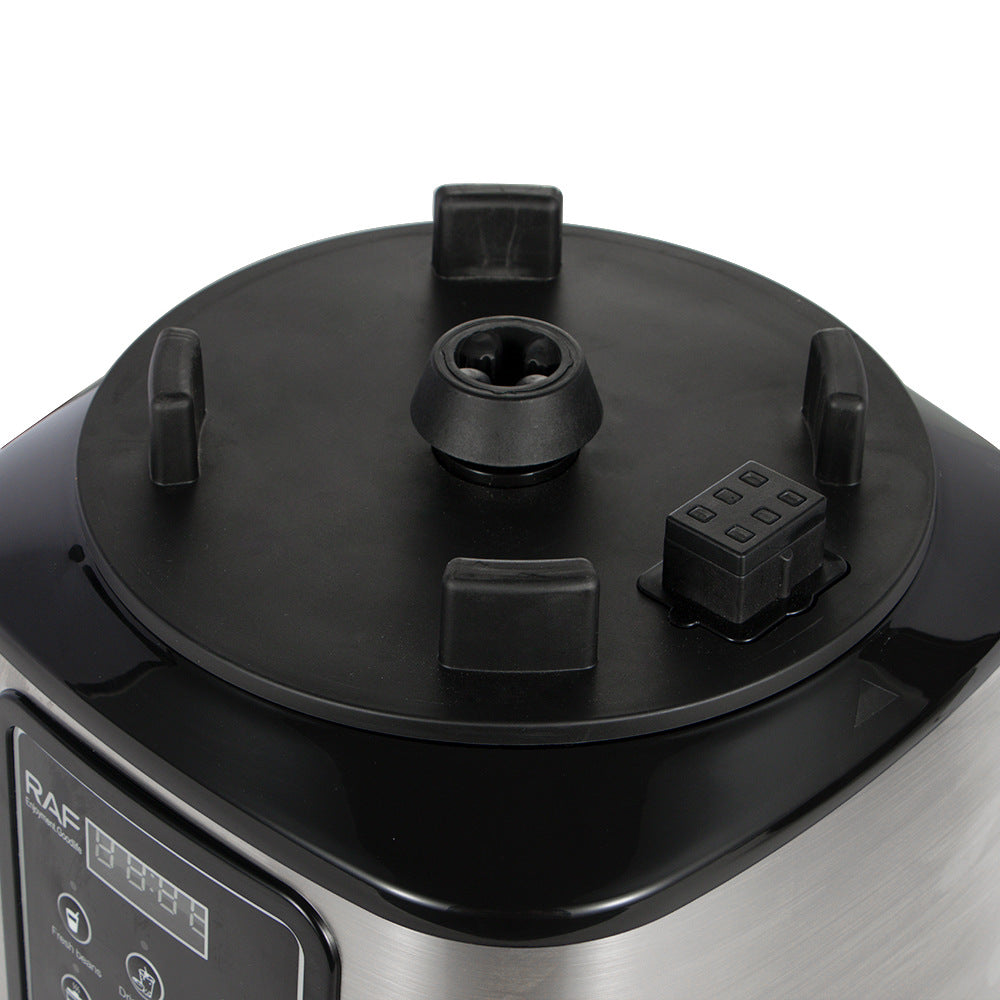 RAF European Standard Multifunctional Juicer Household Fully Automatic Fruit and Vegetable Juicer Cooking Machine Stainless Steel6L