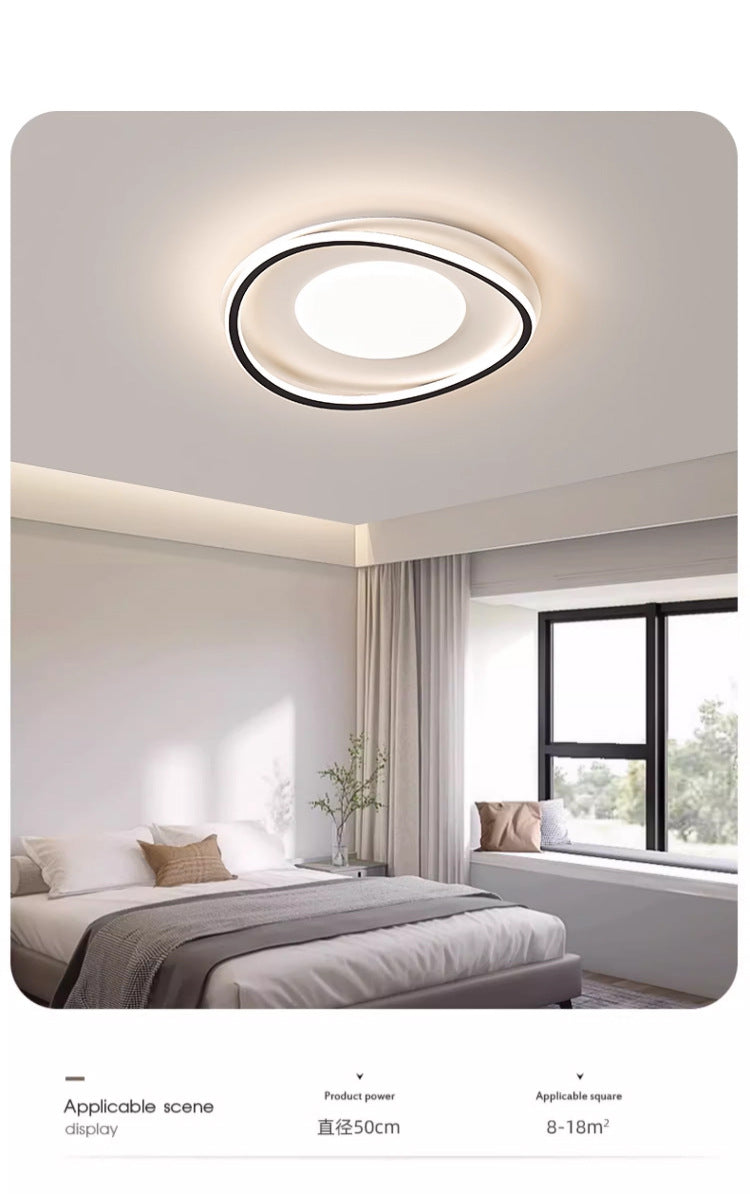 Full Spectrum Eye Protection Smart Lighting Living Room Lamp Ultra-Thin Ultra-Bright Whole House Modern Simple Ceiling Lamp Cream Style