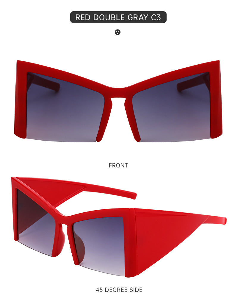 European and American Retro Large Frame Sunglasses for Women, Unique Cat Eye Sunglasses, Wholesale Glasses for Women sunglasses