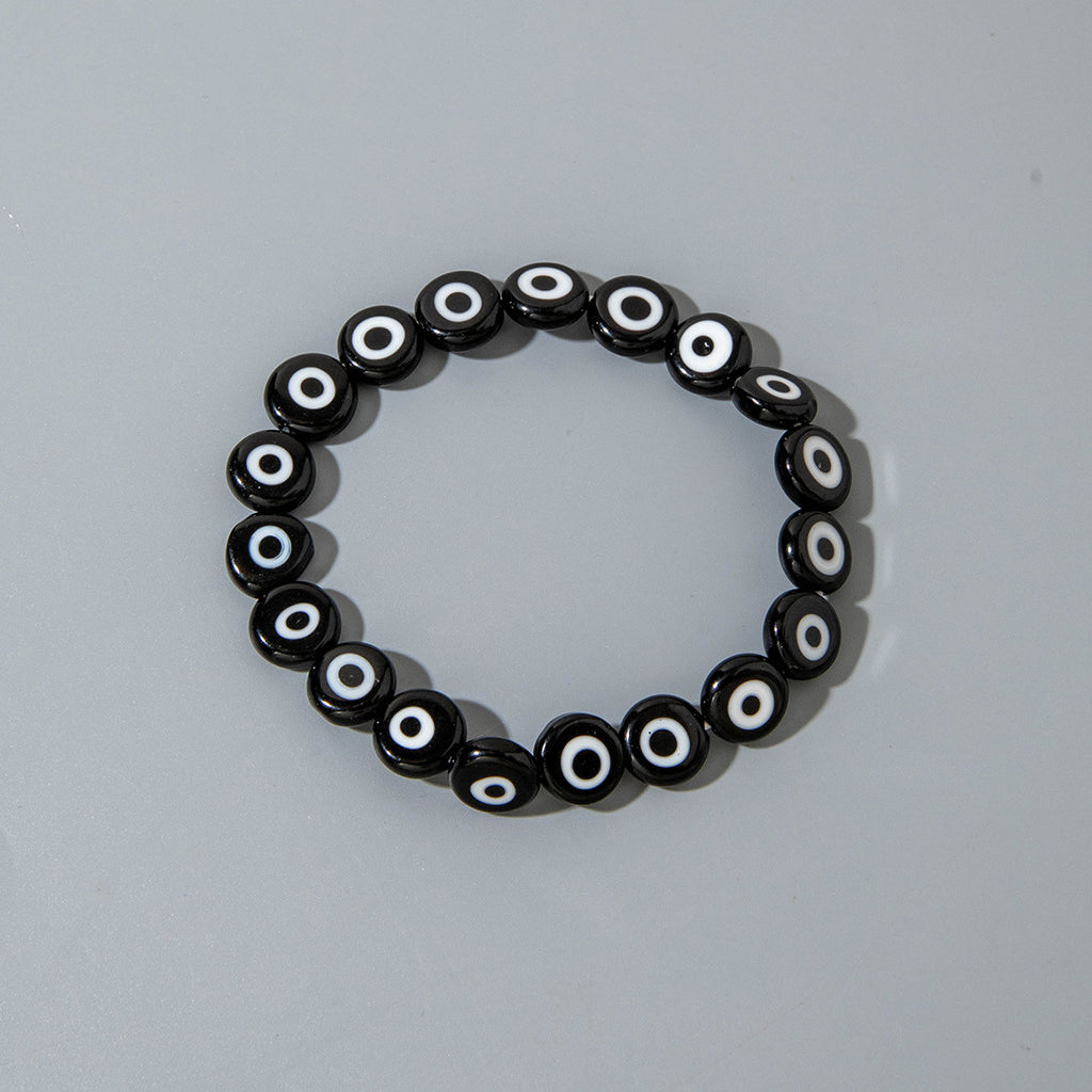 European and American Ornament Bohemian Devil's Eye Beaded Bracelet  Fashionable and Unique Eye Elastic Bracelet Wholesale
