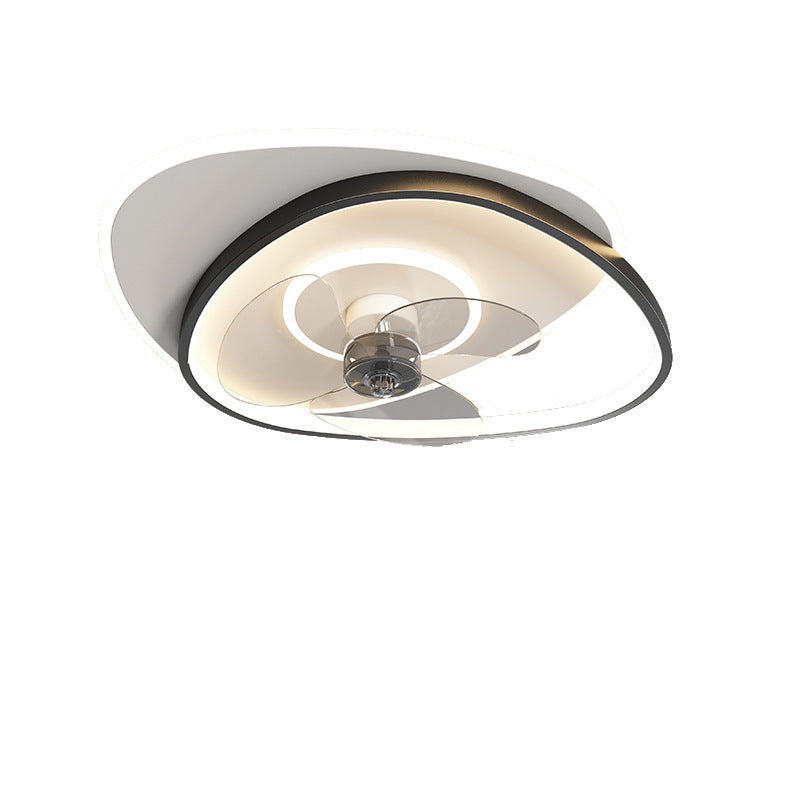 Modern Minimalist Bedroom Shaking Head Fan Light Integrated Children's Room Ceiling Light Silent Living Room Dining Room Zhongshan Lighting
