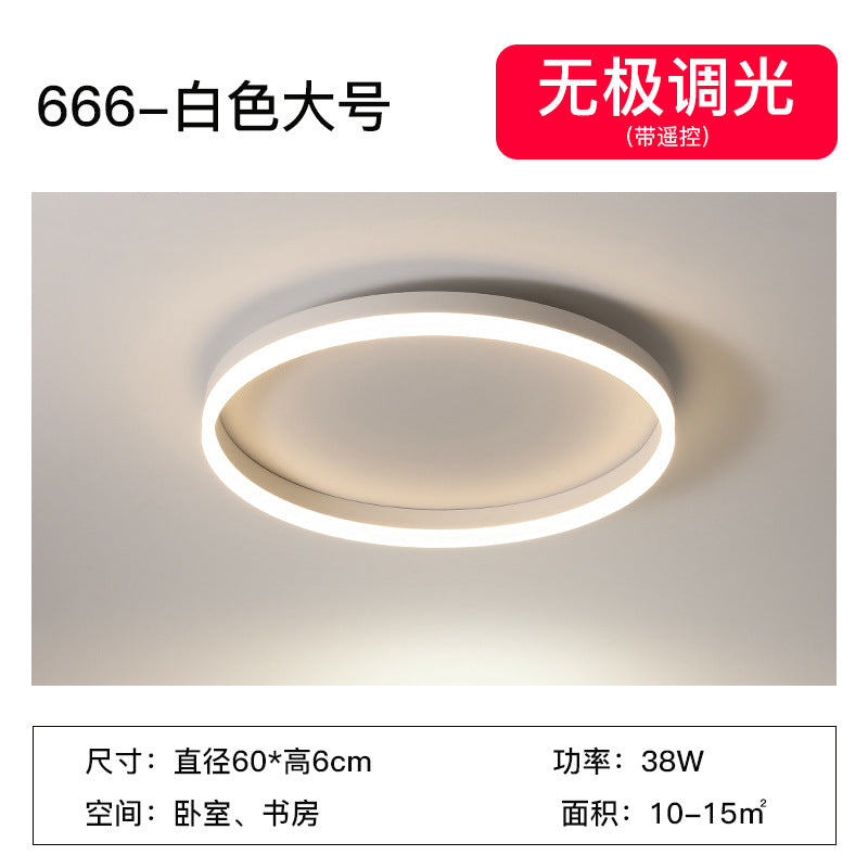 Ceiling Lamp led Bedroom Light Modern Minimalist Creative Ultra-Thin Nordic Master Bedroom Room Creative Personality Full Spectrum