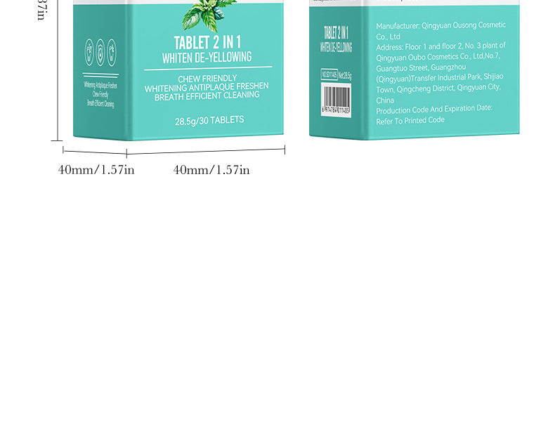 All-English Solid Toothpaste Series SADOER Sakura Whitening Anti-Yellowing Teeth Cleaning Toothpaste  Wholesale