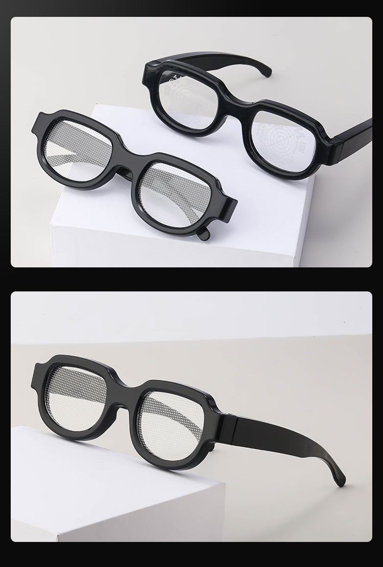 New LED Glowing Red Eye Glasses Same Style Glowing Glasses Personality Funny Party Performance Flashing Props