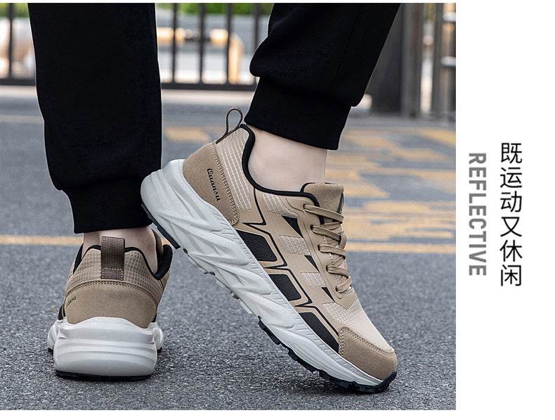Breathable Casual Versatile Sneakers2024Autumn New Anti-Slip Running Shoes for Teenagers Lightweight Shock-Absorbing Trendy Shoes