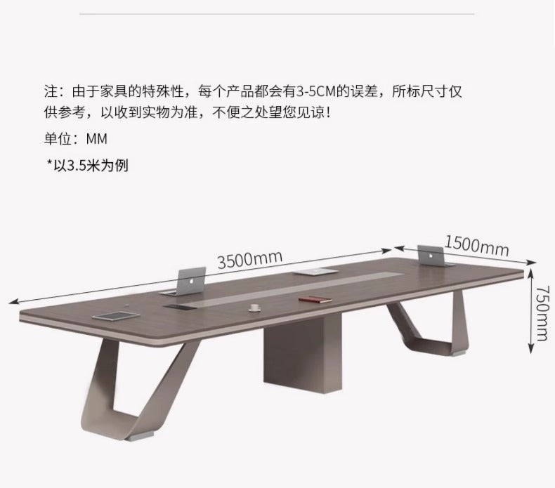 Conference Table Training Office Furniture Long Table Rectangular Table Office Large Simple Modern Meeting Table and Chair Set