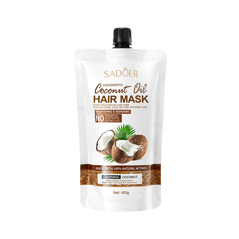 Full English Coconut Oil Nourishing Hair Mask SADOER Smooth, Soft, and Voluminous Hair Conditioner for  Wholesale