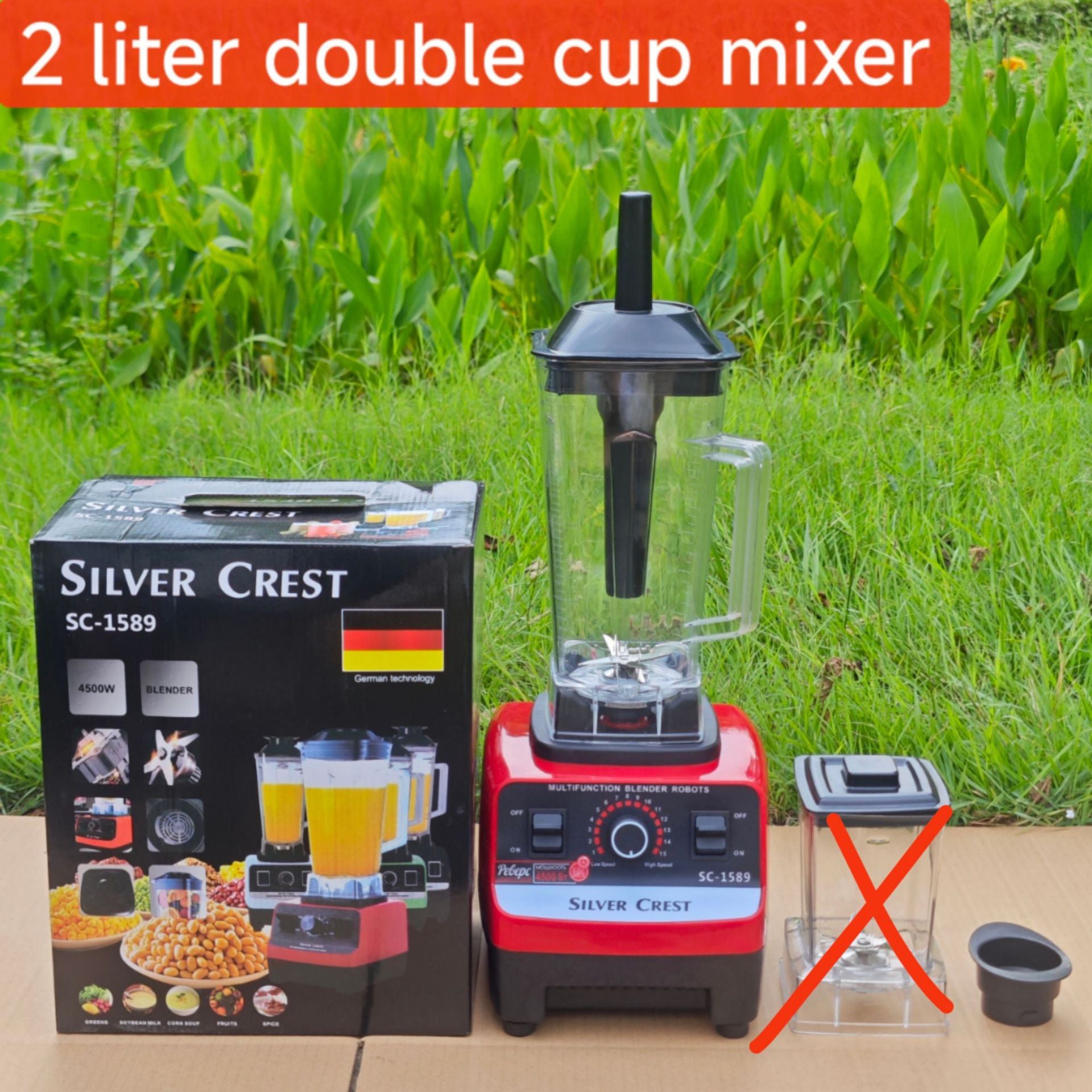 8in1blender Pure Copper Stainless Steel High-Power Meat Grinder Ice Crusher Juicer Blender with Dual Cup Design