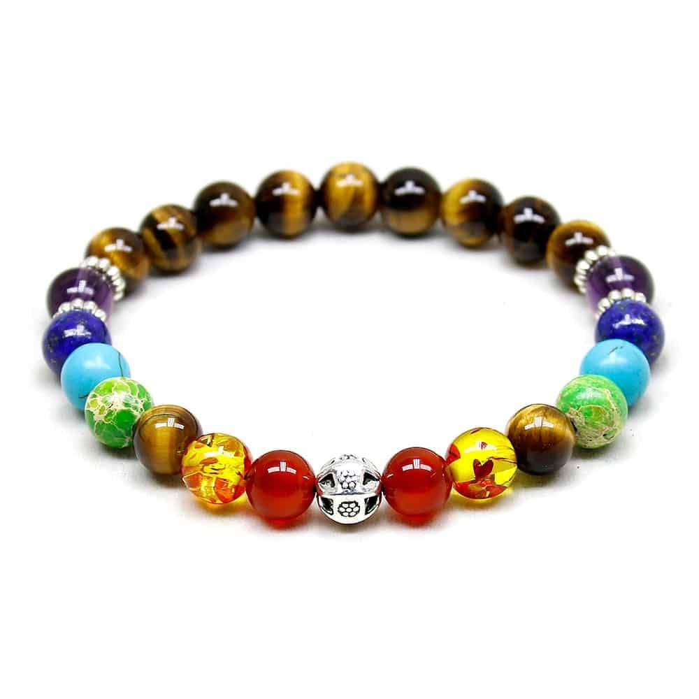 Hot-Selling Tiger Eye Stone Black Gallstone Bracelet Unisex Silver Bracelet Manufacturer Direct Wholesale