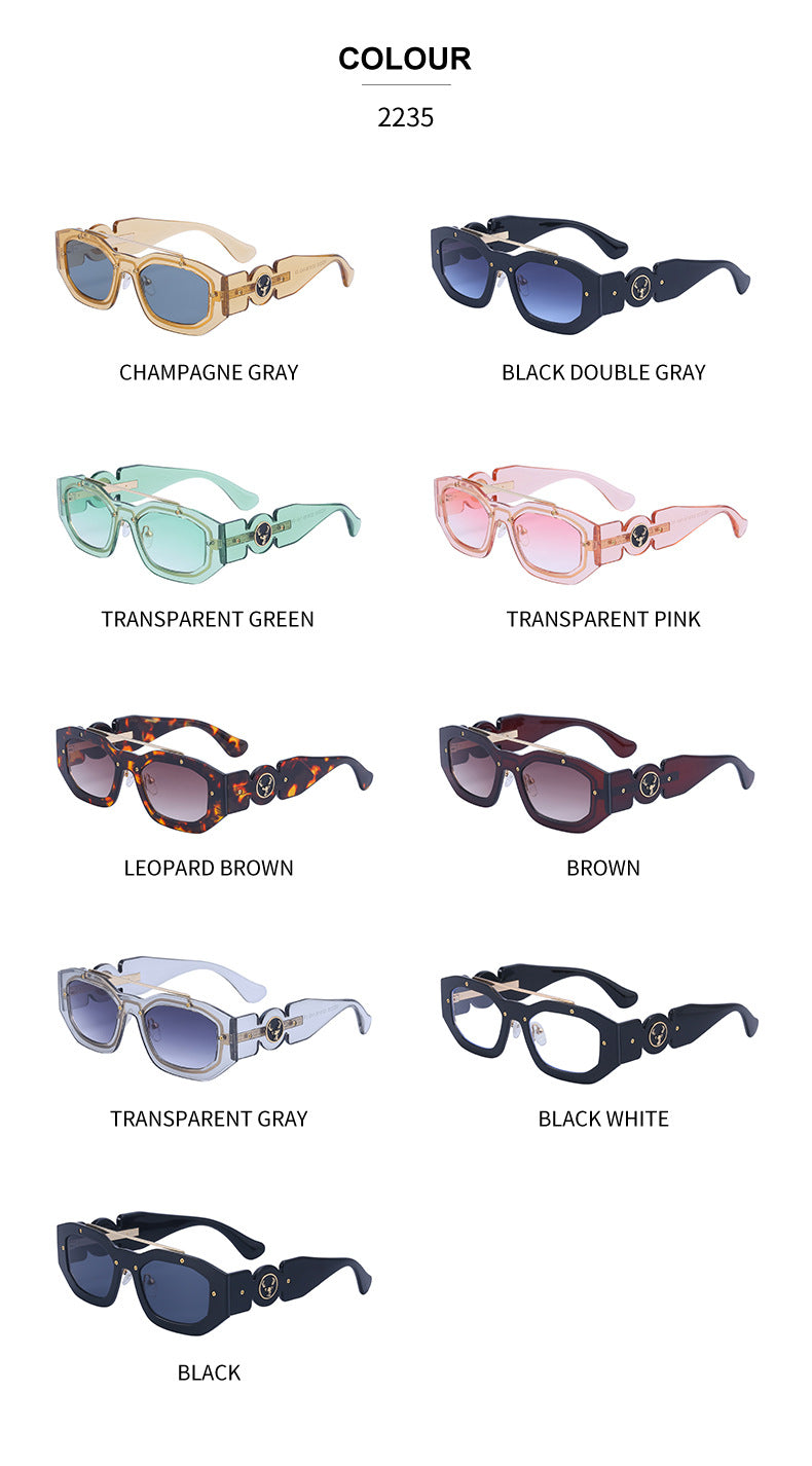 European and American Small Frame Sunglasses for Women UV Protection European and American Internet Celebrity Sunglasses for Women INS Wholesale