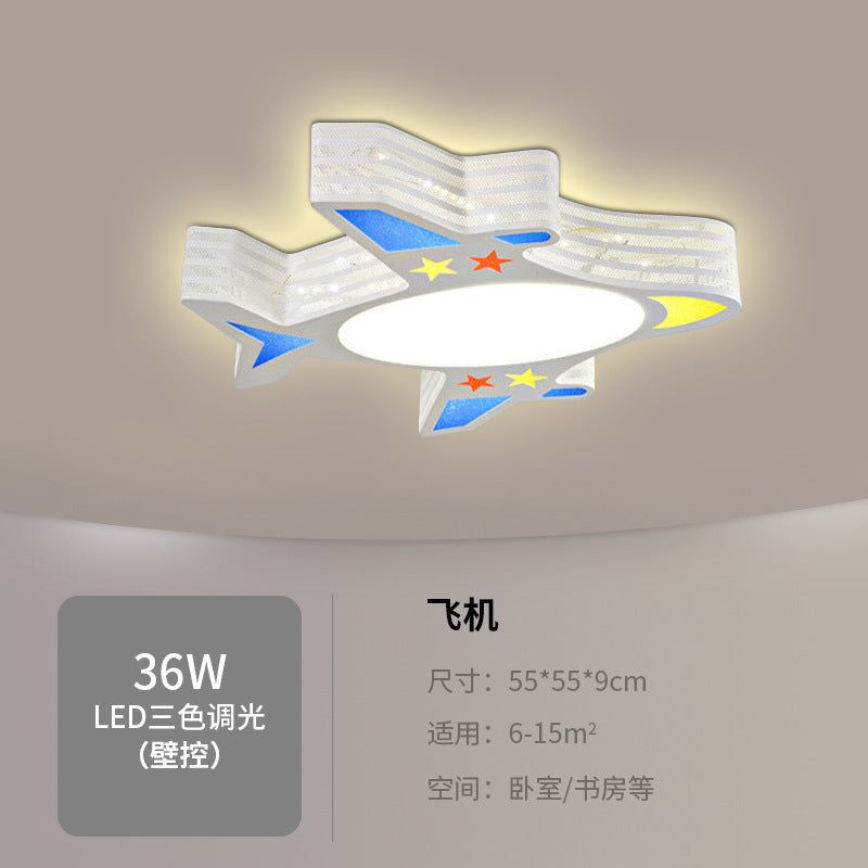 Children's Room Bedroom Lamp Boys Girls Pink Creative Cartoon Ceiling Lamp Cozy Romantic Room Lamp Master Bedroom Lamp