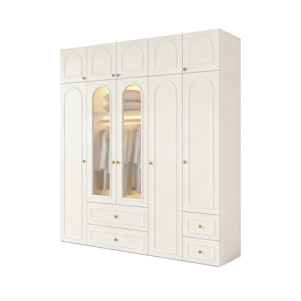 Custom Whole House Honeycomb Aluminum Alloy Wardrobe for Home Bedroom French Modern Storage Integrated Large Capacity Closet Factory