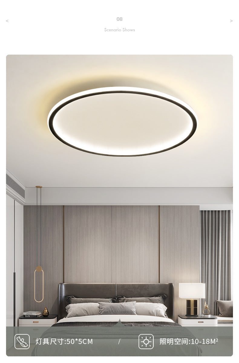 Master Bedroom Light Simple Modern Creative Round New Style Living Room Ceiling Light Nordic Personality Warm Romantic Room Light