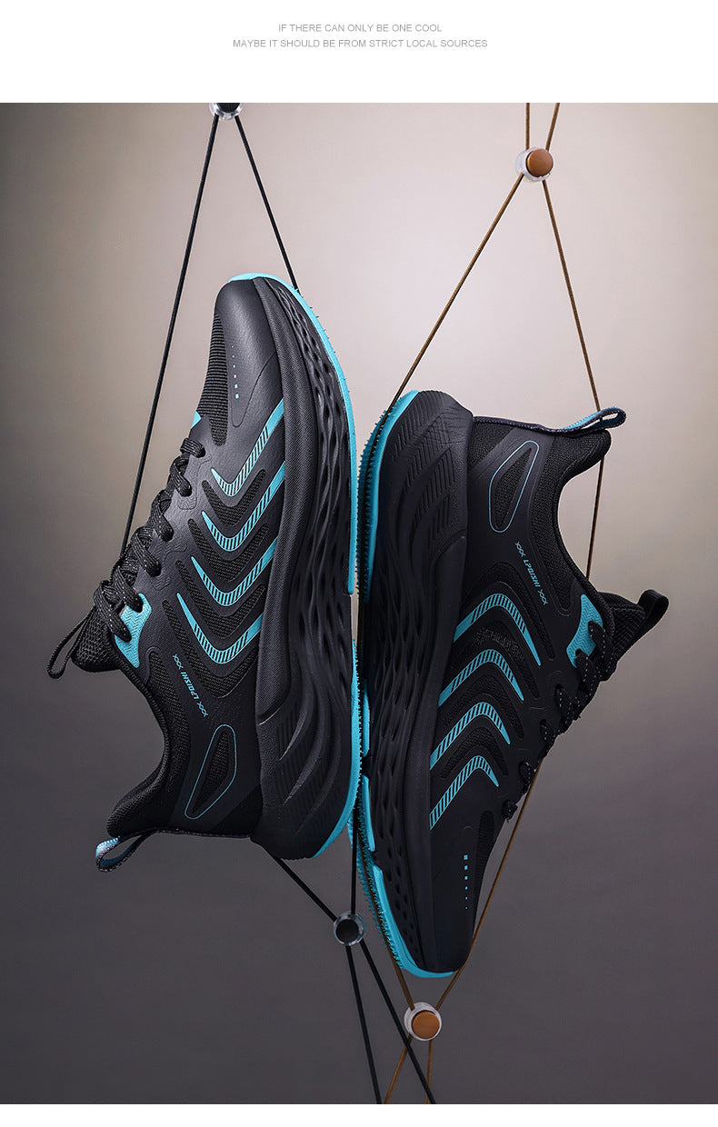 2025New Men's Shoes Lightweight Running Soft Sole Breathable Non-Slip Odor-Resistant Men's Mesh Outdoor Casual Shoes Sports Shoes