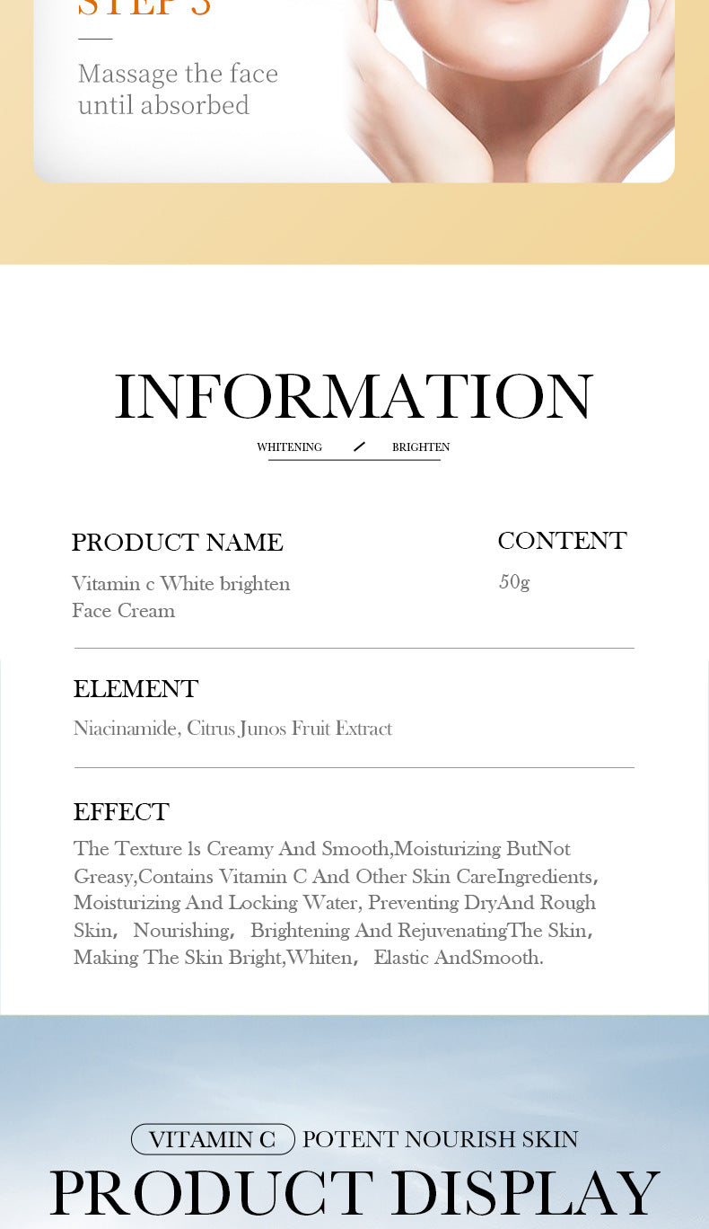 All English Vitamins C Whitening Skin Care Set BIOAOUA Cleansing and Moisturizing Five-Piece Set  Wholesale