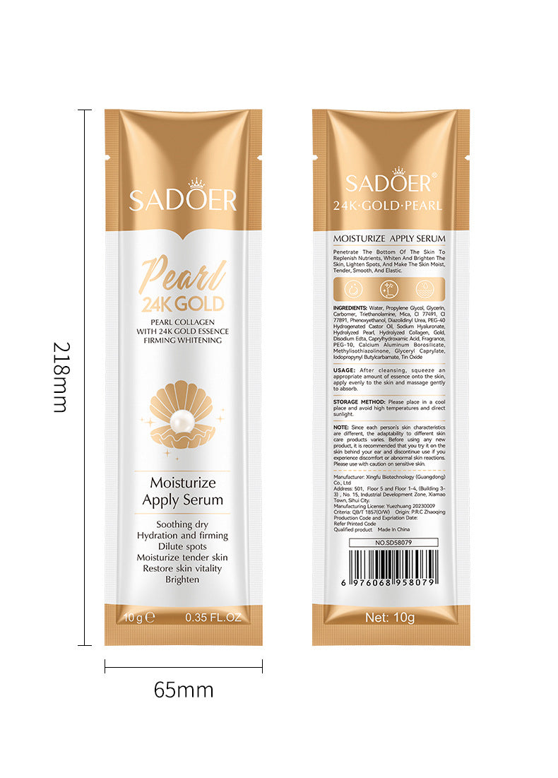 Full English24K Golden Pearl Collagen Hydrating Essence SADOER Moisturizing and Hydrating  Wholesale