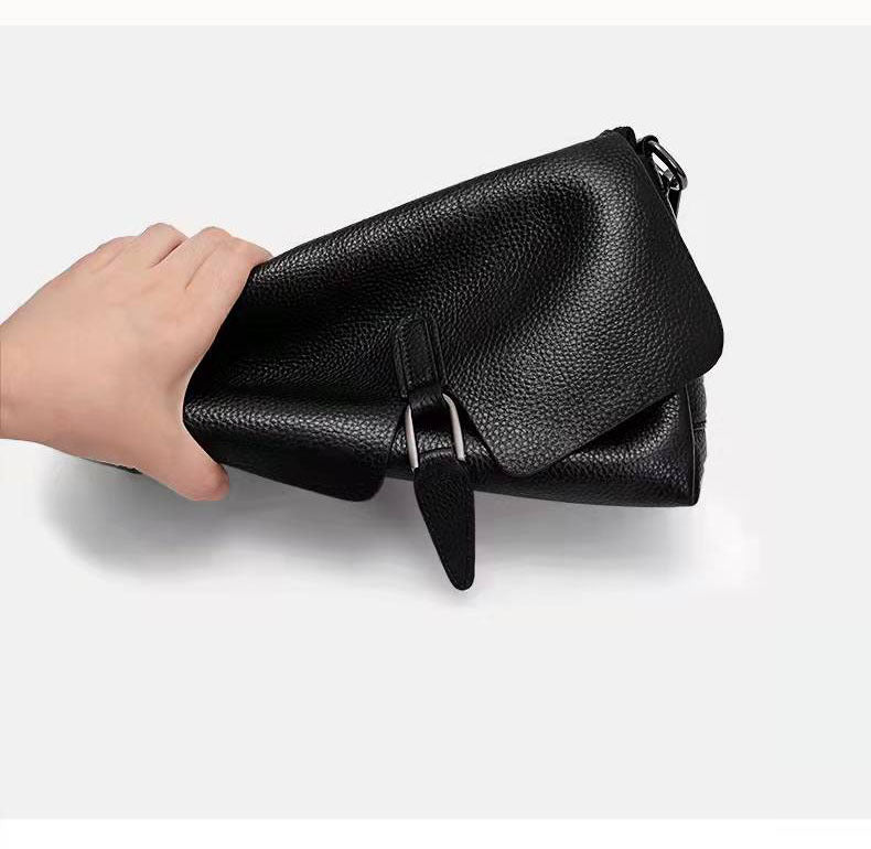 Women's Genuine Leather Bag for Middle-aged Moms, Large Capacity Soft Cowhide Underarm Bag, Single Shoulder Crossbody Bag, Shiling Bag, Spring New Model