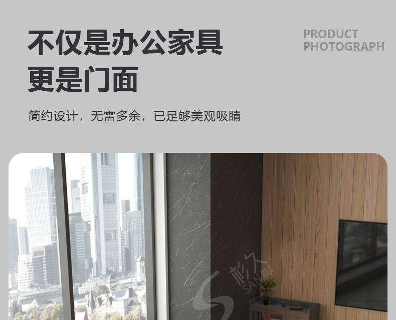 Office Conference Table Long Table Simple Modern Long Strip Table Conference Room Table and Chair Set Lacquered Large Employee Training Table