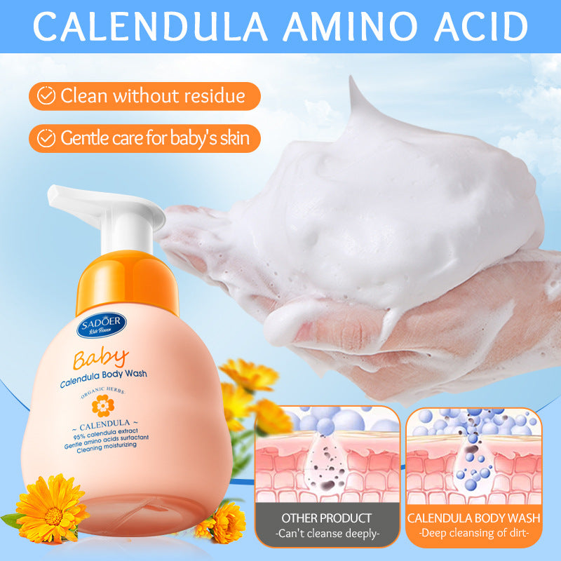 Calendula Children's Body Wash SADOER Amino Acid Cleansing Body Wash Cross-Border Wholesale