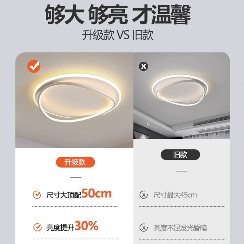 Nordic Light Luxury Bedroom Lamp LED Ceiling lamp for master bedroom, study room, dining room, simple modern oval light fixture