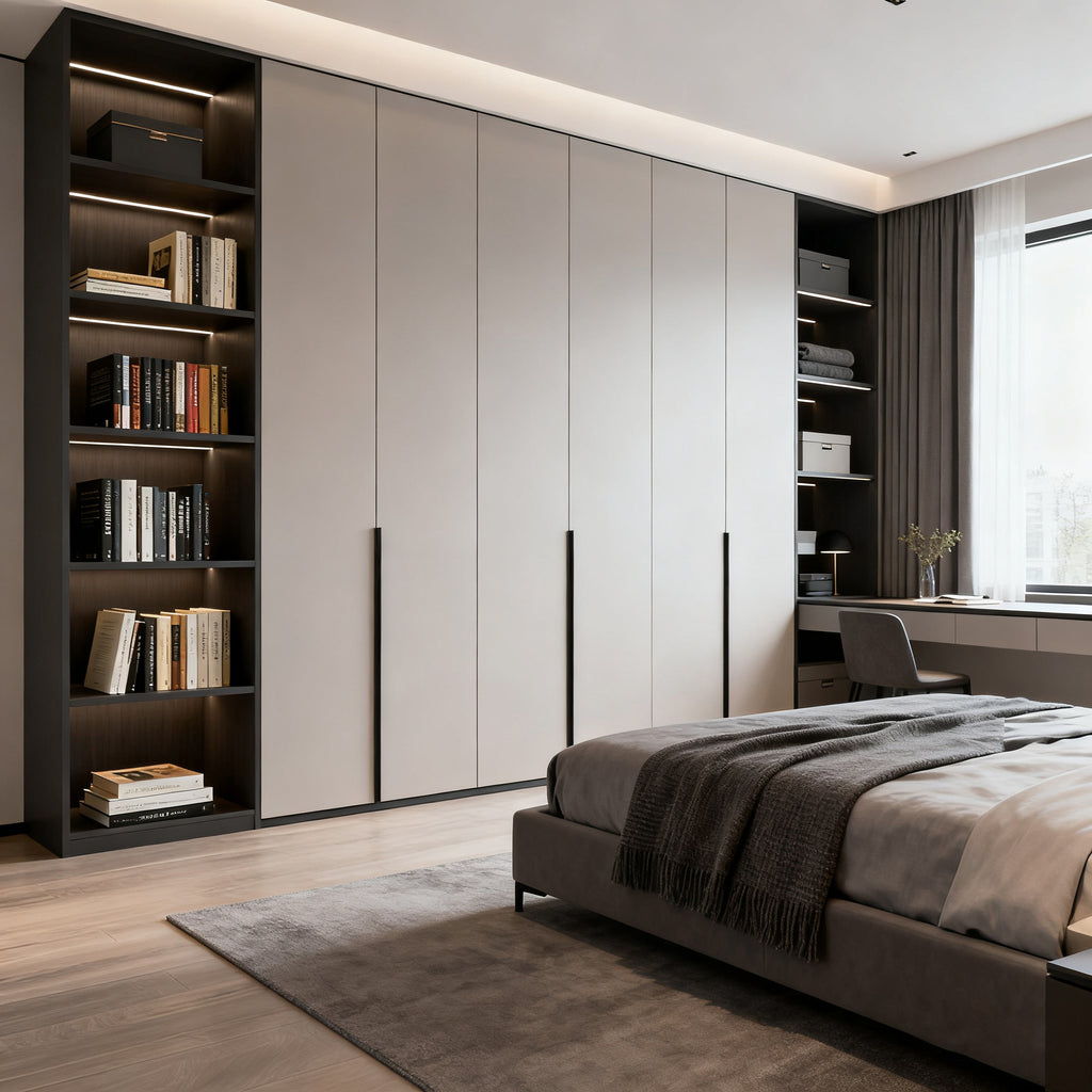 Whole House Custom Honeycomb Aluminum Alloy Wardrobe Integrated Modern Simple Large Capacity Closet Cloakroom Overall Design