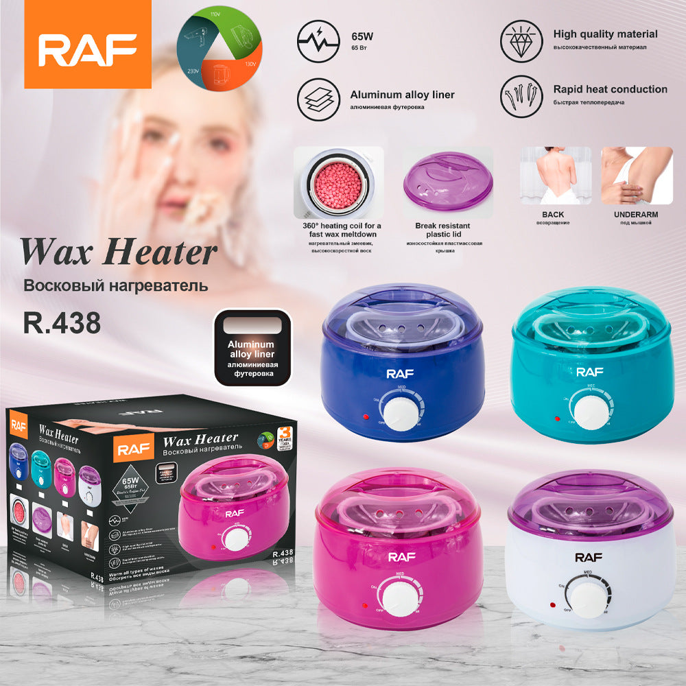 RAF European Standard Hair Removal Wax Melting Machine Hair Removal Wax Hard Wax Heater Wax Therapy Machine Wax Melt Device