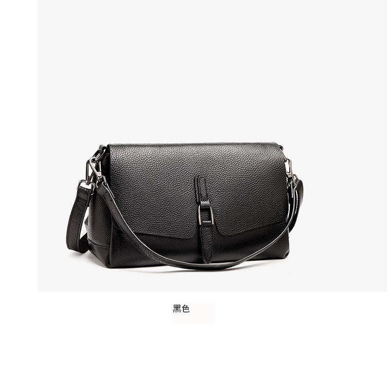 Women's Genuine Leather Bag for Middle-aged Moms, Large Capacity Soft Cowhide Underarm Bag, Single Shoulder Crossbody Bag, Shiling Bag, Spring New Model