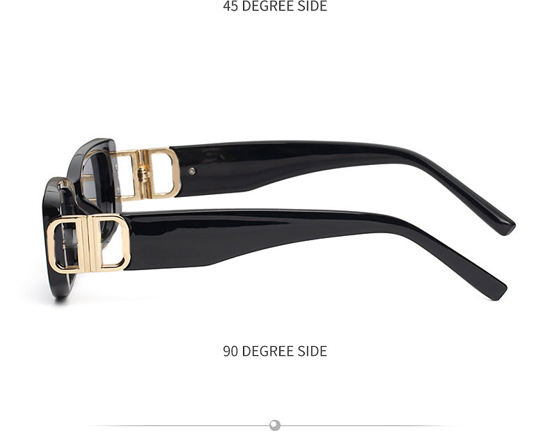 New Small Frame Sunglasses for Women, European and American Fashion, Internet Celebrity Style, High-End Glasses Trend sunglasses