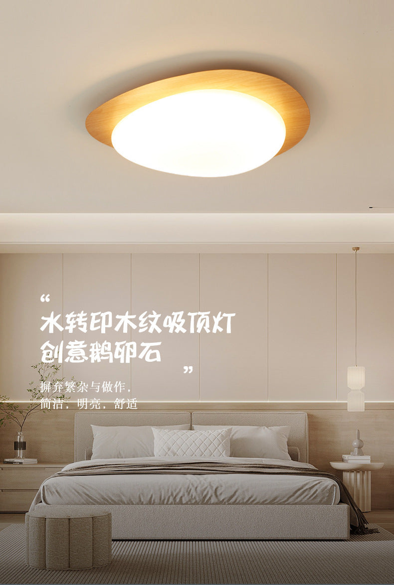 French Vintage Style Bedroom Ceiling Light Modern Simple Walnut Living Room Light Iron Art Water Transfer Printing Study Light Wholesale