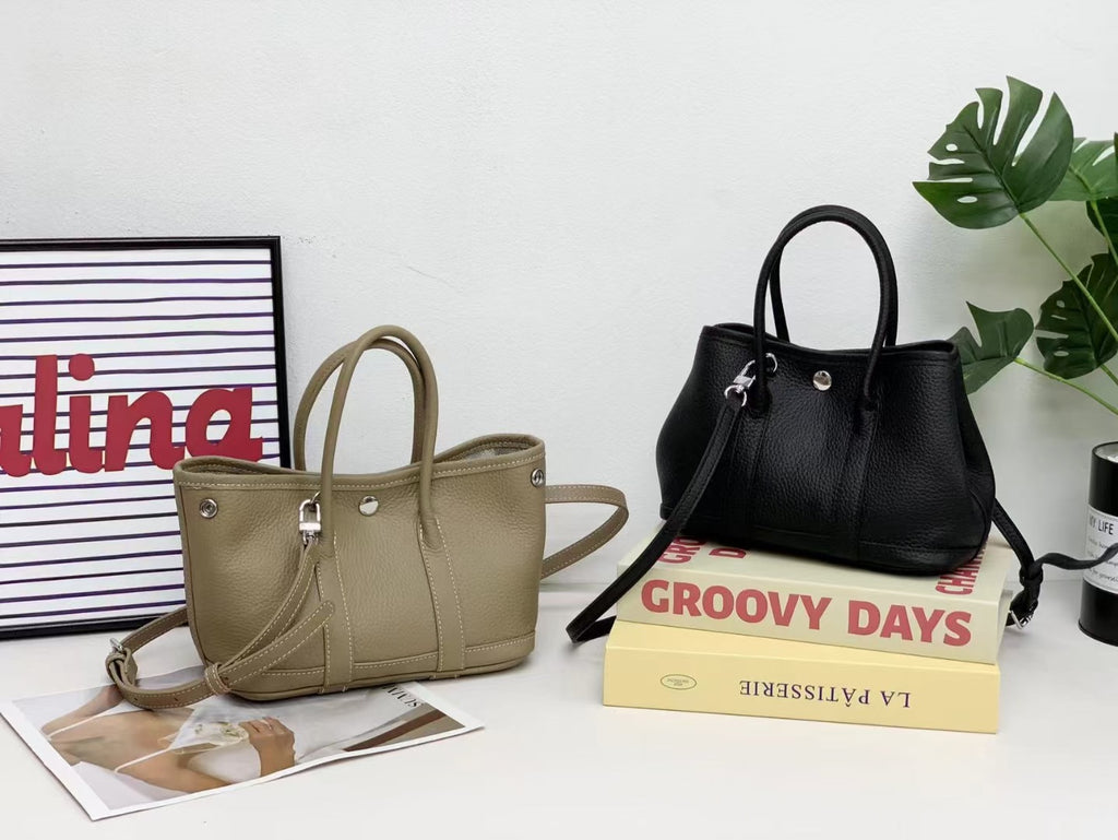 Garden Bag Summer High-End Feel Guangzhou First Layer Cowhide Women's Bag Genuine Leather Tote Bag Large Capacity Commuter Handbag