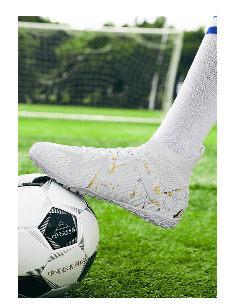 Men's and Children's Soccer Shoes TF Shattered Spike Shoes Adult Primary and Secondary School Students Training Shoes Women's Football Shoes Wholesale