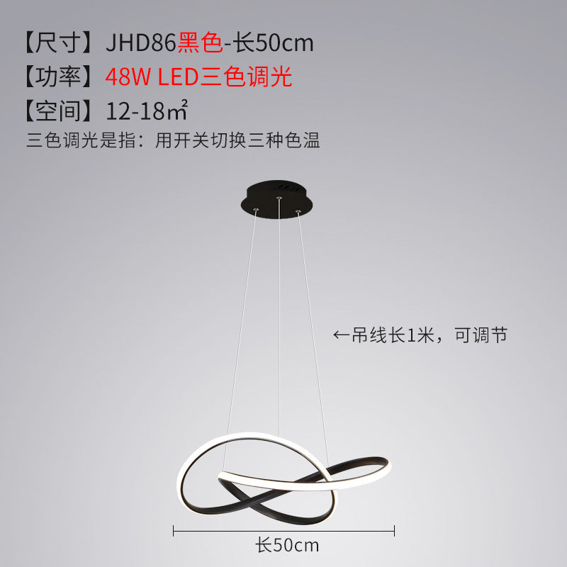 Bedroom Chandelier Internet Celebrity Bar Counter2025Modern Minimalist Dining Room Chandelier New Zhongshan Lighting for Dining Table