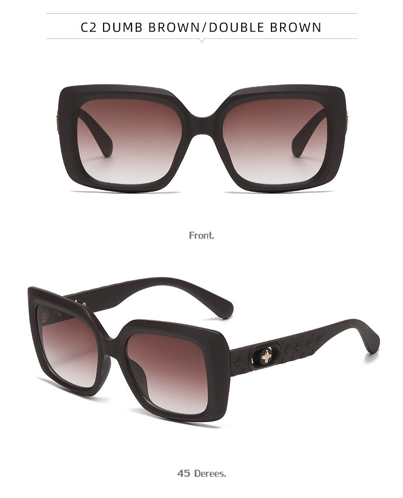 2025New European and American Fashion Square Frame Sunglasses for Women High-end Sunglasses Wholesale sunglasses