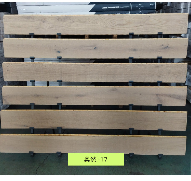 Pure Three-Layer Solid Wood Flooring European Oak Sawtooth Texture Scar Modification Antique Warm Flooring