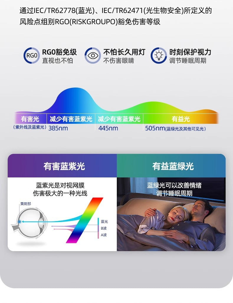 Modern simple light luxury bedroom ceiling light LED Round Eye Protection Study Lamp New Home Smart Room Lamp