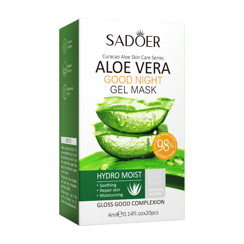 Full English Aloe Vera Skincare Set SADOER Cleansing, hydrating, moisturizing, and nourishing  foreign trade manufacturer wholesale