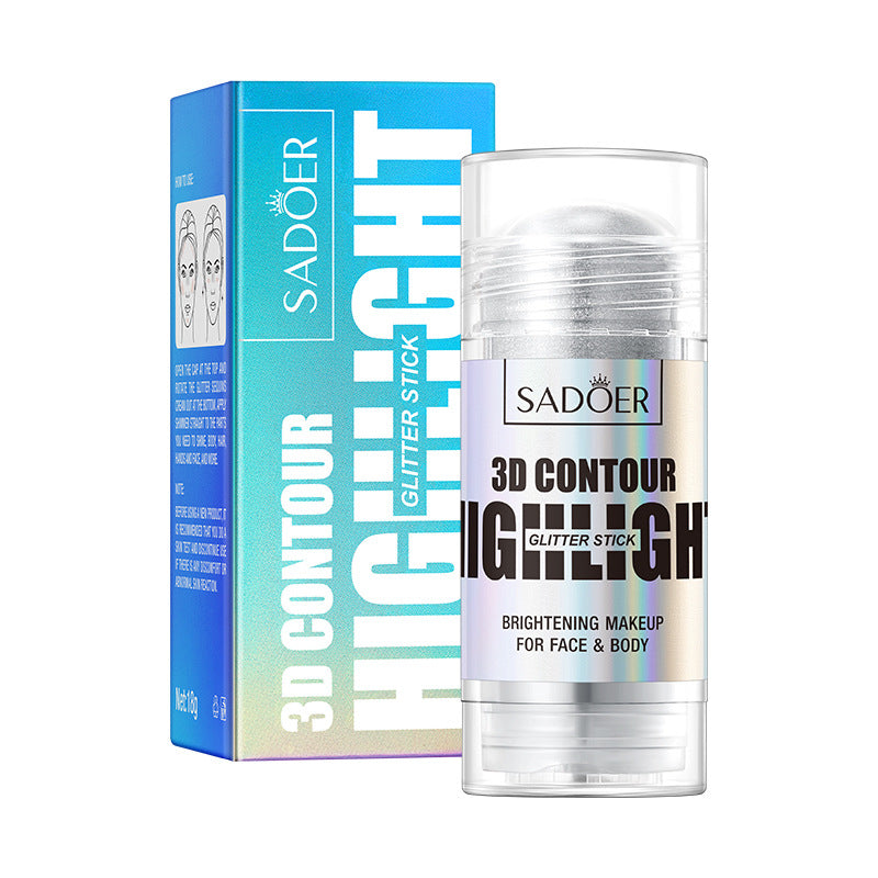 Bright Colors3D Highlighter SADOER Contouring and Shaping Makeup Highlight Stick Cross-Border Wholesale