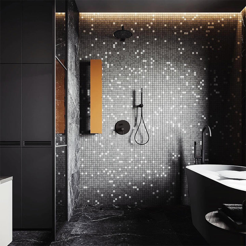 Euro Style High End Bathroom Vanity Black and White Cabinet 36 Inch Bath Vanity Set With Suspended a Sink