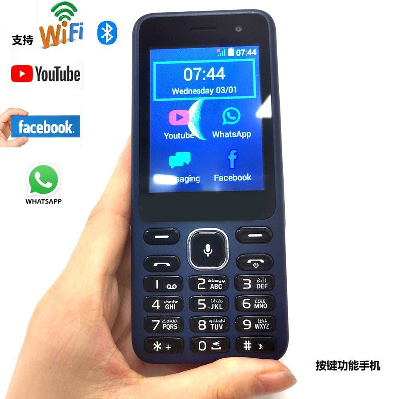 1+8GB 3G/4G Button Elderly Mobile Phone Function Machine Support whatsApp/FB/Youtube/Google
