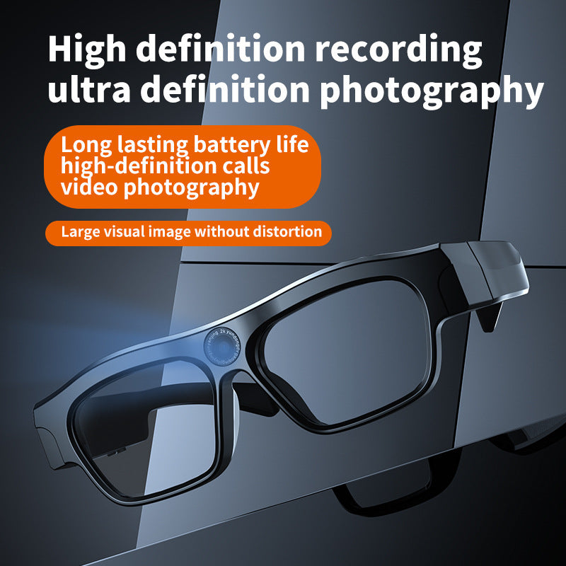 AI Glasses mate2Black Technology Translation Bluetooth Glasses Camera Photo Outdoor Windproof Card Insert Video Glasses