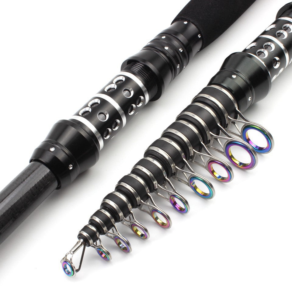 An ultra-short mini sea rod, telescopic lure rod that can be placed in a backpack