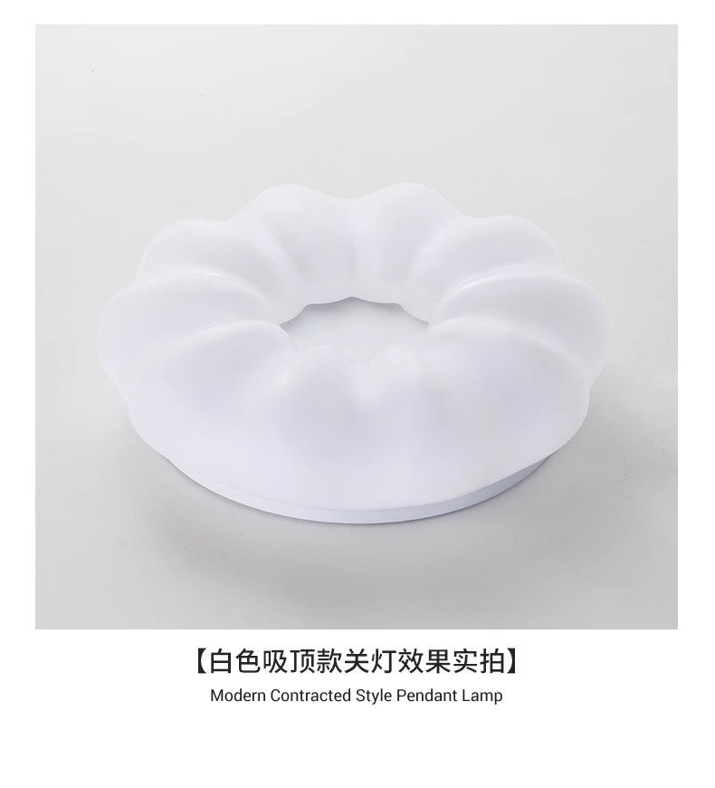 Pumpkin Ceiling Light Cream Style Creative Cloud Master Bedroom Light Round Kindergarten Princess Children's Room Light