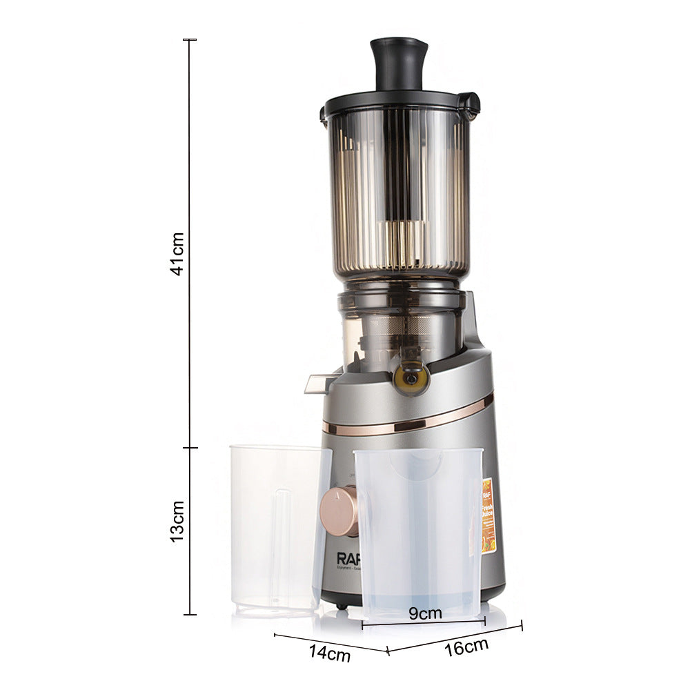 RAF EU Standard Original Juice Extractor Household Fully Automatic Large Caliber Pulp Juice Separation Juicer Easy to Clean