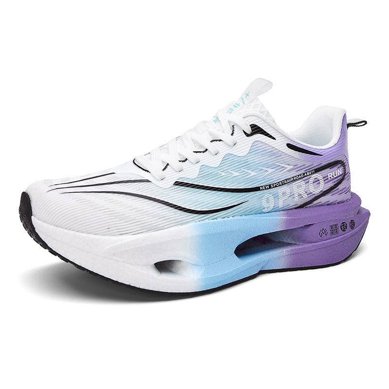 Summer Red Rabbit9PRO New Popcorn Carbon Plate Hollow Running Shoes Breathable Jacquard Comfortable Casual Sports Shoes