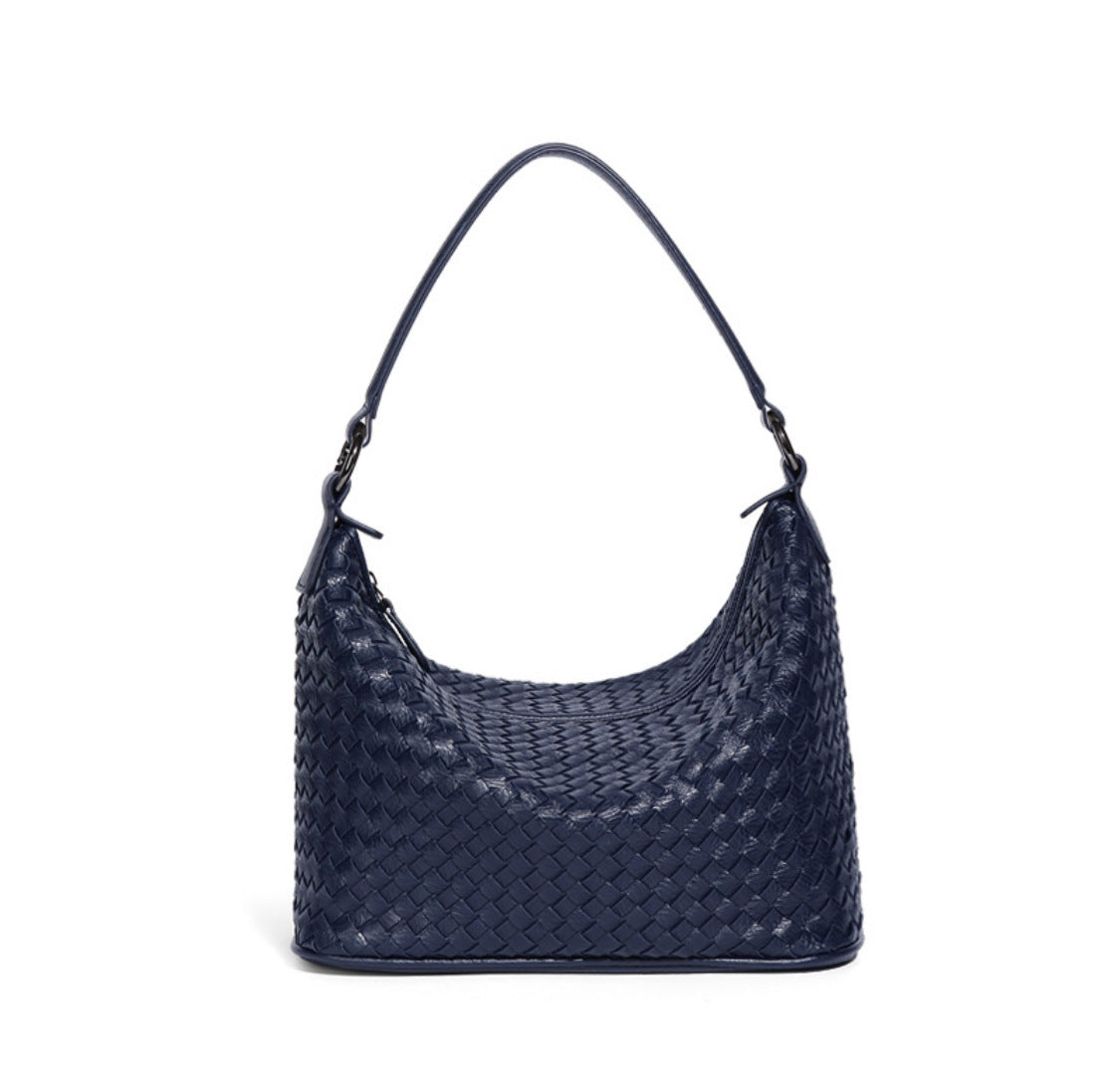 New Simple Basket Bag for Women, Single Shoulder Bag, Underarm Bag, Versatile Handwoven Design, Large Capacity Women's Bag