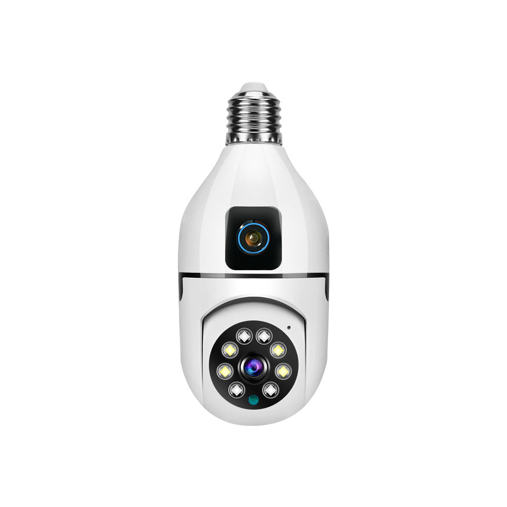 V380pro Binocular Wireless Bulb Camera WIFI Panoramic Pan-Tilt Home Indoor Light Head Night Vision