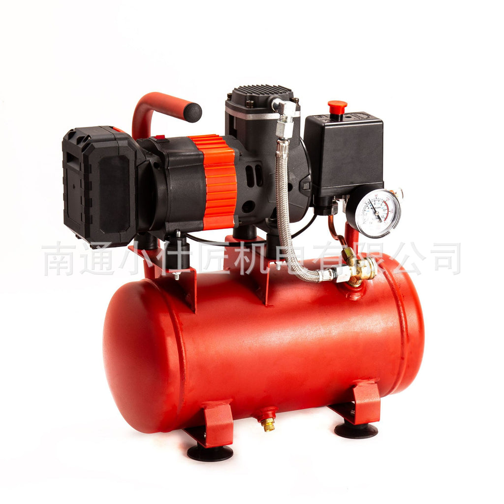 Lithium Battery Air Compressor Wireless Air Compressor Small Portable Inflator High Power Woodworking Air Pump High Pressure