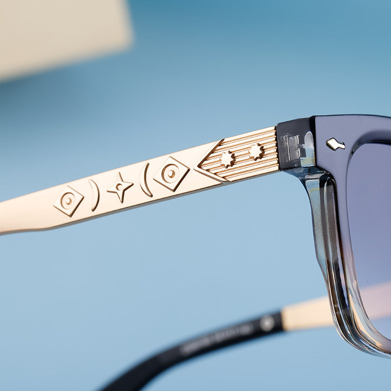 Square Frame Retro Sunglasses for Men, Sun Protection, Driving Special, High-End Outdoor Glasses Wholesale shades